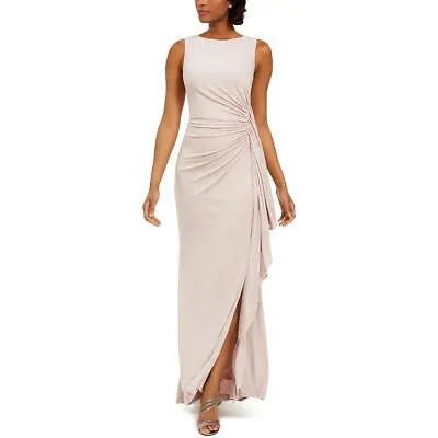 Женское розовое вечернее платье макси с рюшами Vince Camuto 8 BHFO 8636