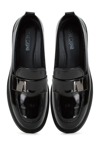 Слипоны Block Heels Loafers Cesare Gaspari, черные