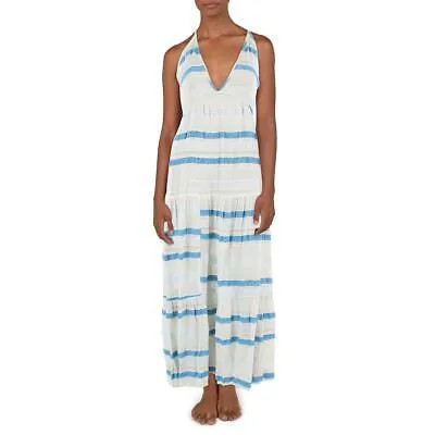 Ramy Brook Womens Freda Ivory Cotton Maxi Dress Swim Cover-Up S BHFO 7317