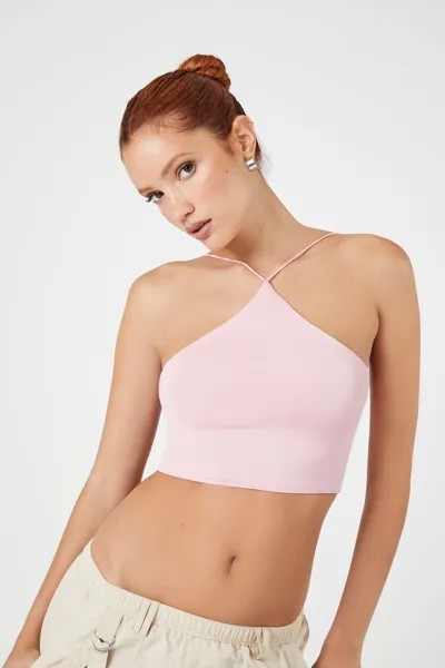Укороченная майка с V-образными бретелями Forever 21, краски