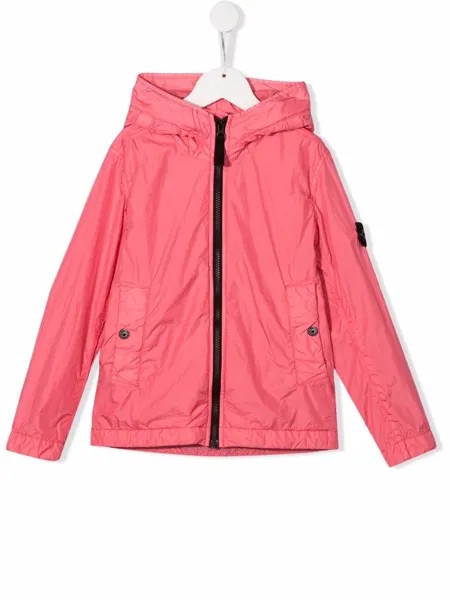 Stone Island Junior куртка с нашивкой-логотипом