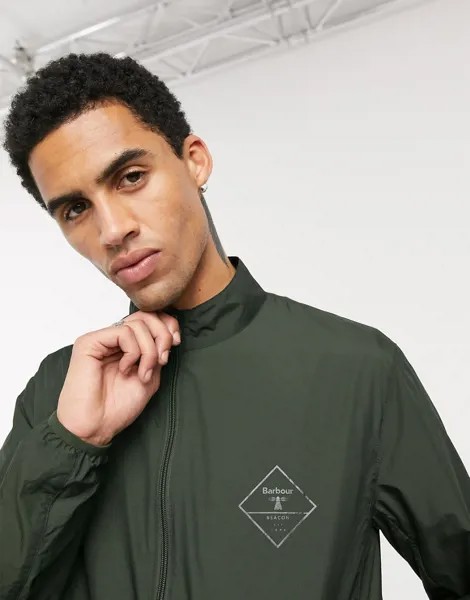 Шалфейно-зеленая повседневная куртка Barbour Beacon-Зеленый