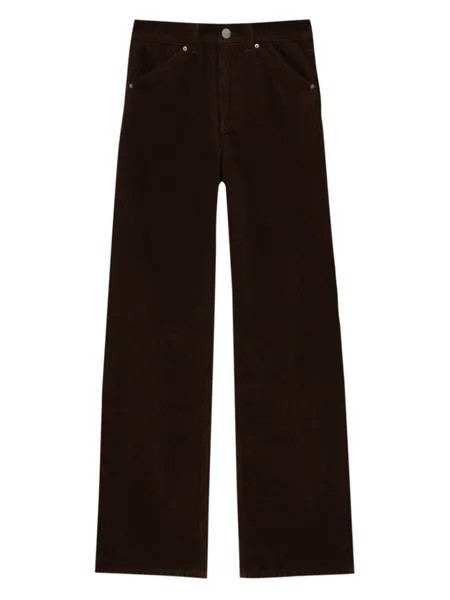 Широкие брюки Pull&Bear, цвет Chocolate