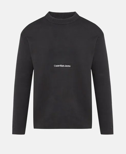 Джемпер с длинными рукавами Calvin Klein Jeans, черный