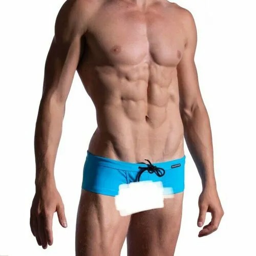 Плавки ManStore  M2194 - Beach Hot Pants, размер M, голубой, бирюзовый