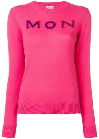 Moncler свитер с вышитым логотипом