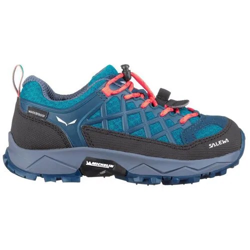 Кроссовки Salewa Wildfire Waterproof Kids' Caneel Bay/Fluo Coral (Eur:33)