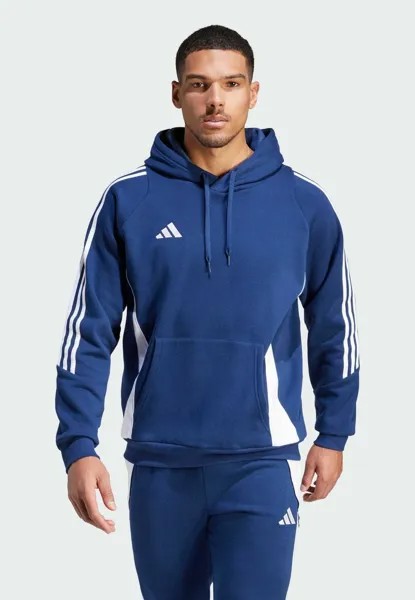 Толстовка TIRO HOODIE adidas Performance, цвет team navy blue white