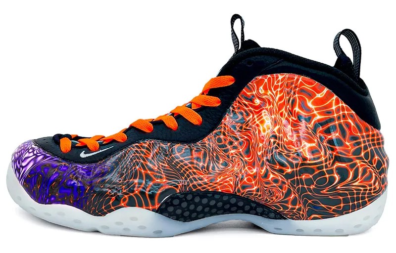 Кроссовки Nike Foamposite One Vintage Basketball Shoes Unisex Mid-top Blue, красный