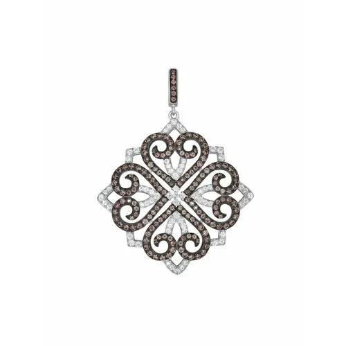 Подвеска VALTERA, серебро, 925 проба, фианит