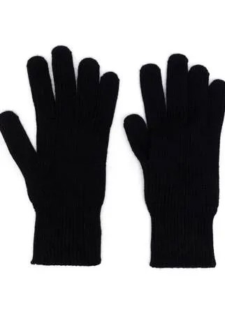 Moncler шерстяные перчатки с нашивкой-логотипом