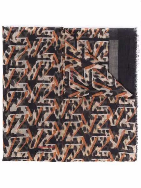Zadig&Voltaire шарф с леопардовым принтом и логотипом