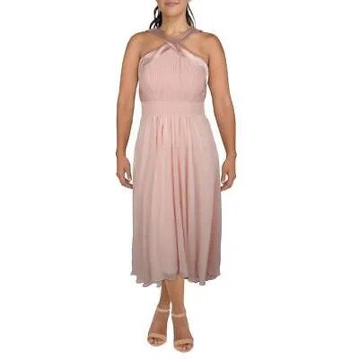 Eliza J женское розовое вечернее платье с перекрещивающимися передними юбками Petites 14P BHFO 4645