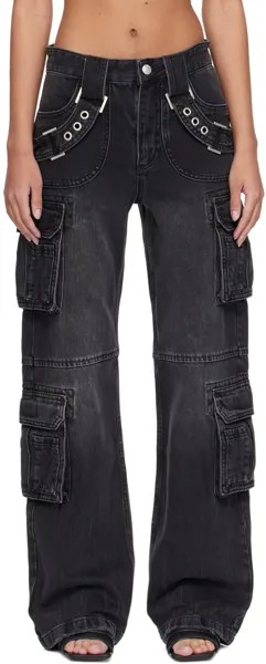 Черные джинсы со шлейками Misbhv