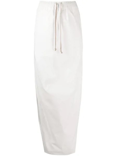 Rick Owens DRKSHDW юбка с кулиской и боковым разрезом