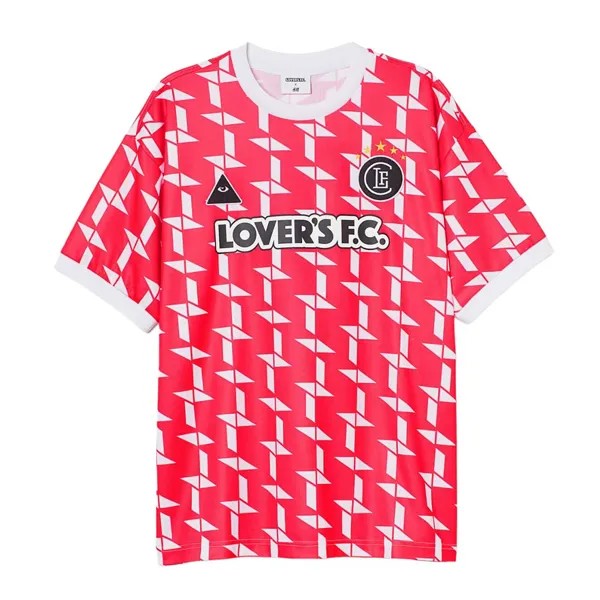 Футболка H&M x Lover's FC 7 Football, красный/черный/белый