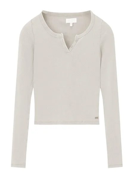 Лонгслив Pull&Bear, цвет Kitt
