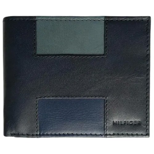 Портмоне Tommy Hilfiger Double Billfold без монетницы, синее