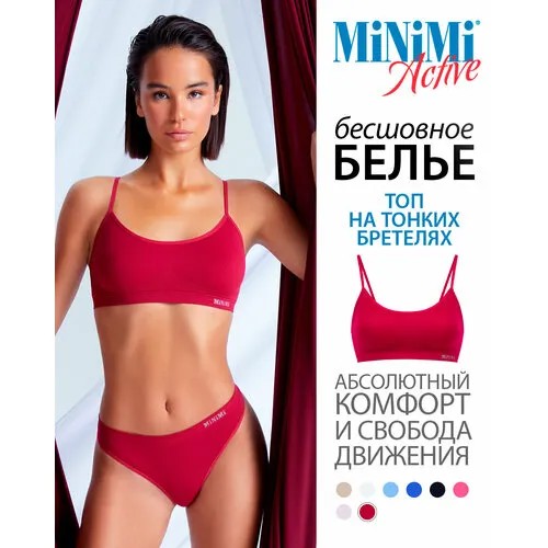 Топ MiNiMi, размер 44/46 (S/M), бордовый