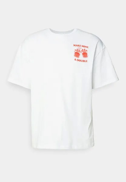 Футболка с набивным рисунком Jorcocktail Tee Crew Neck Unisex Jack & Jones, белая