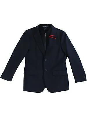 TOMMY HILFIGER Мужской однобортный пиджак темно-синего цвета, классический крой, спортивное пальто Gabe 44L