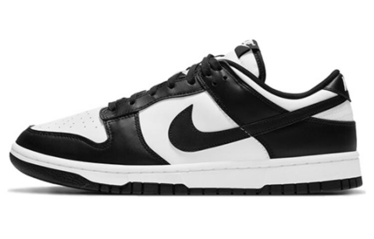 Кроссовки Nike Dunk Skateboarding Shoes Women's Low-top Black/white/blue, белый/черный