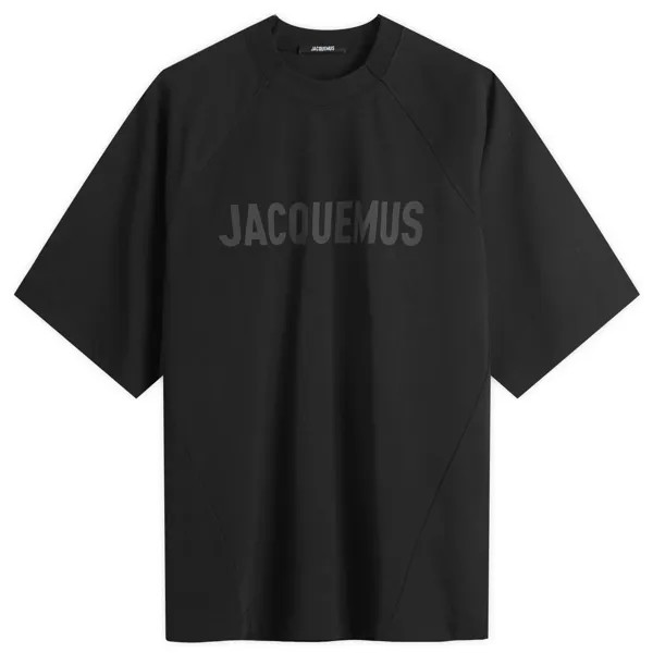Футболка Jacquemus Typo Logo T-Shirt, черный