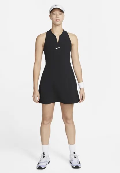 Платье DRYFIT ADVANTAGE Nike, черно-белый