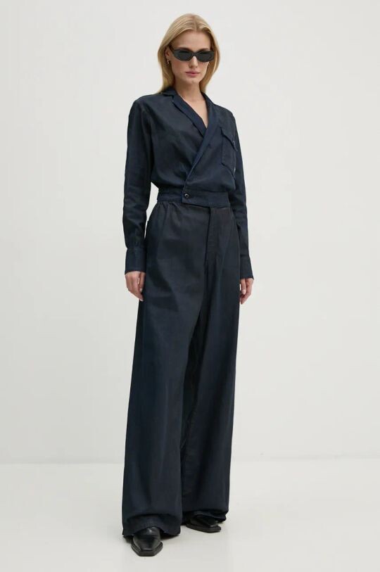 Хлопковый комбинезон G-Star Raw, темно-синий
