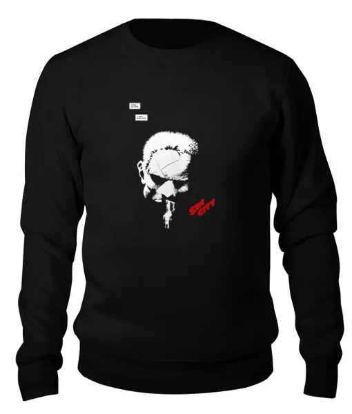 Свитшот унисекс Printio Sin city / город грехов черный S