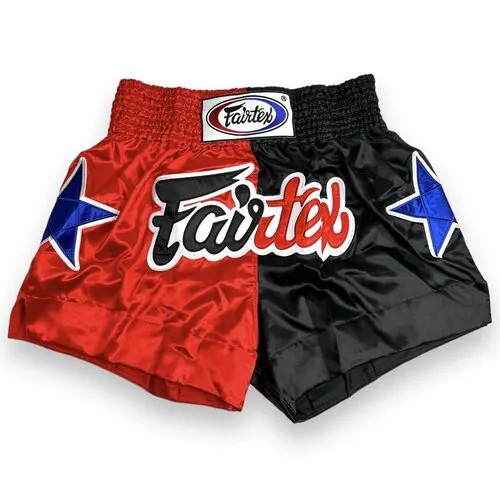 Шорты Fairtex, размер XL, красный, черный