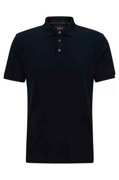 Футболка-поло Hugo Boss Mercerized Cotton Polo, темно-синий