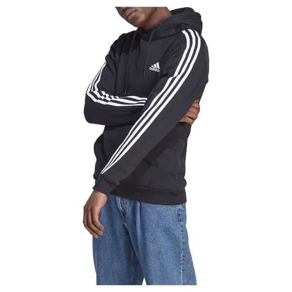Худи adidas Sportswear Essentials Fleece 3 Stripes, черный
