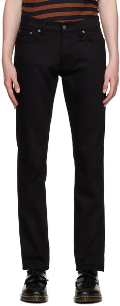 Джинсы Nudie Черные джинсы Grim Tim Nudie Jeans
