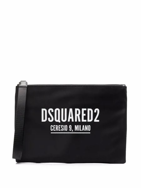 Dsquared2 кошелек на молнии с логотипом