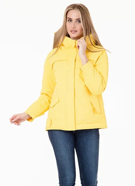 Куртка женская WINTERRA 60978 желтая 52 RU