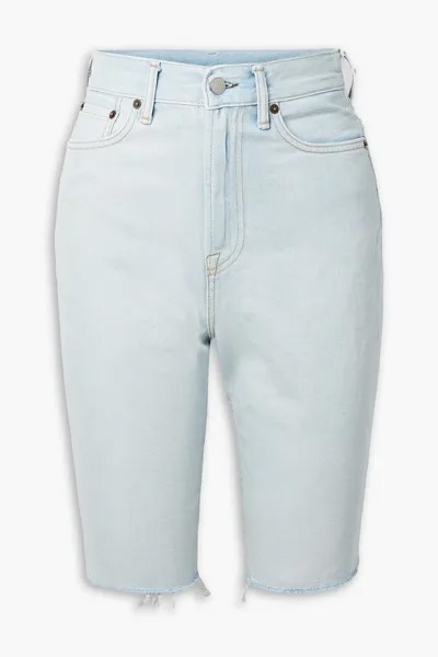 Джинсовые шорты с потертостями ACNE STUDIOS, синий