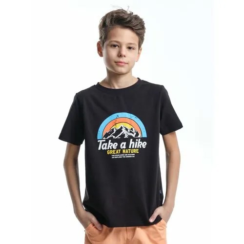Футболка Mini Maxi, размер 128, черный