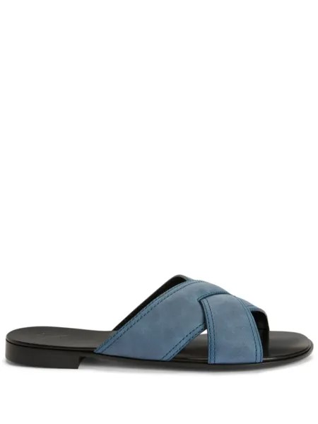 Giuseppe Zanotti шлепанцы Flavio, синий