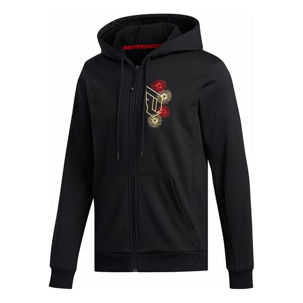 Куртка cny dame fz hd баскетбольная спортивная куртка с капюшоном мужская Adidas, черный
