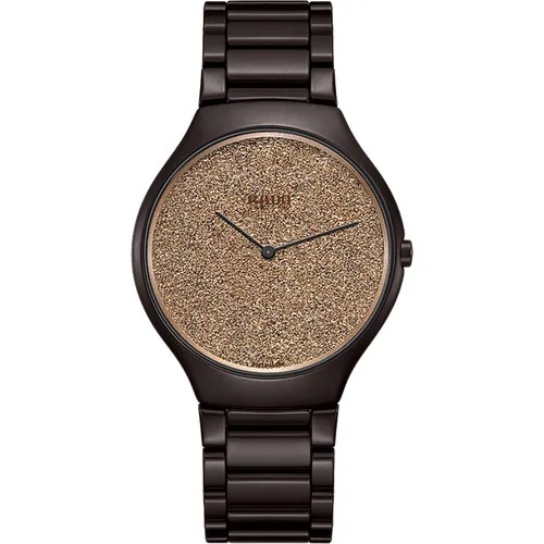 Наручные часы RADO Rado True Thinline R27011312, золотой, черный