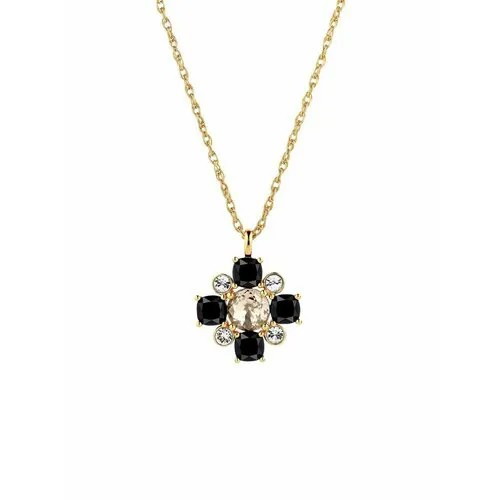 Колье DYRBERG/KERN, кристалл, кристаллы Swarovski, белый, желтый