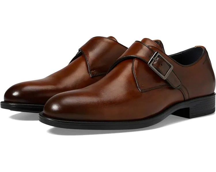 Оксфорды Johnston & Murphy Collection Flynch Monk Strap, цвет Tan Italian Calfskin