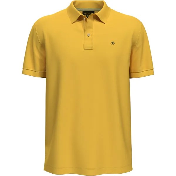 Поло с коротким рукавом Scotch & Soda Garment Dyed, желтый