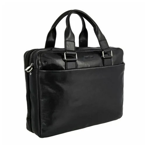 Мужская кожаная бизнес-сумка Gianni Conti 9401295 black