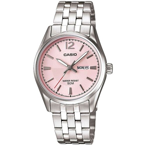 Наручные часы CASIO Collection, серебряный, розовый
