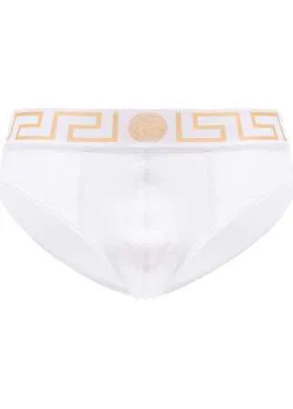 Versace трусы-брифы с узором Greca