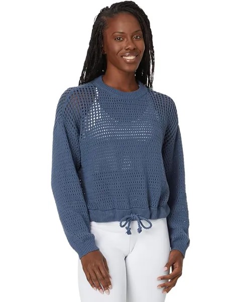 Свитер Sweaty Betty Tides High Open Weave Jumper, цвет Endless Blue