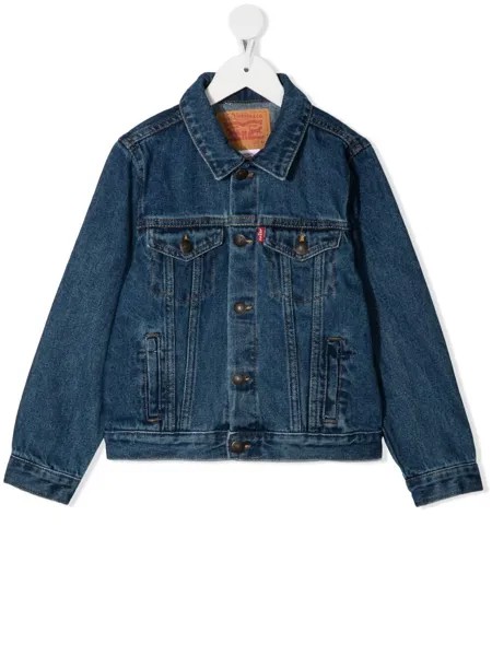 Levi's Kids джинсовая куртка с заостренным воротником