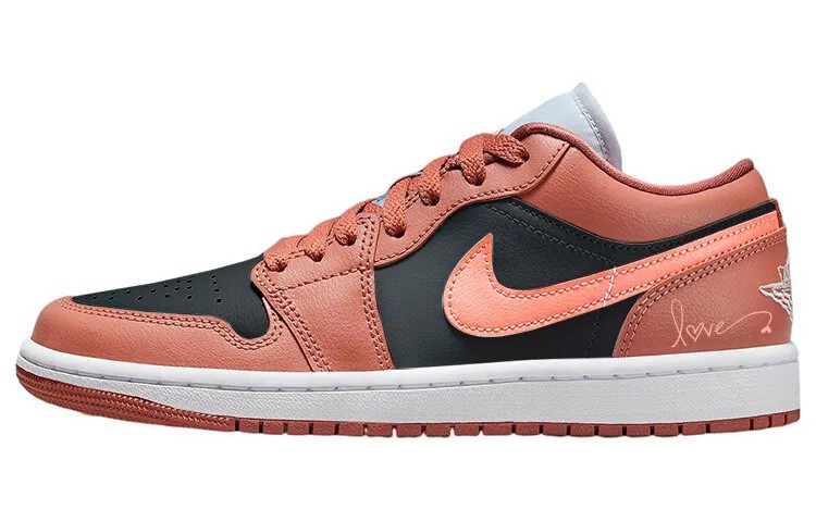 Кроссовки Air Jordan 1 Vintage Basketball Shoes Unisex Low-top Black/Red, красный